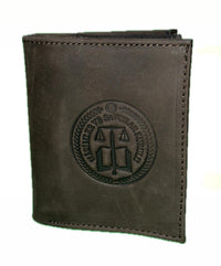 KAHVERENGİ CUMHURİYET SAVICISI KANVAS DERİ CÜZDAN