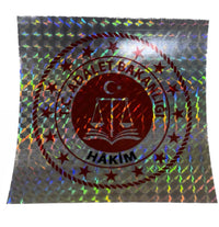 HOLOGRAMLI ADALET BAKANLIĞI HAKİM ARAÇ STICKER (YAPIŞTIRMA)