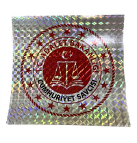 HOLOGRAMLI ADALET BAKANLIĞI CUMHURİYET SAVCISI ARAÇ STICKER (YAPIŞTIRMA)