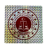 HOLOGRAMLI ADALET BAKANLIĞI PERSONEL ARAÇ STICKER (YAPIŞTIRMA)