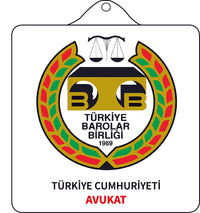 TÜRKİYE BAROLAR BİRLİĞİ AVUKAT VANTUZLU ARAÇ STICKER