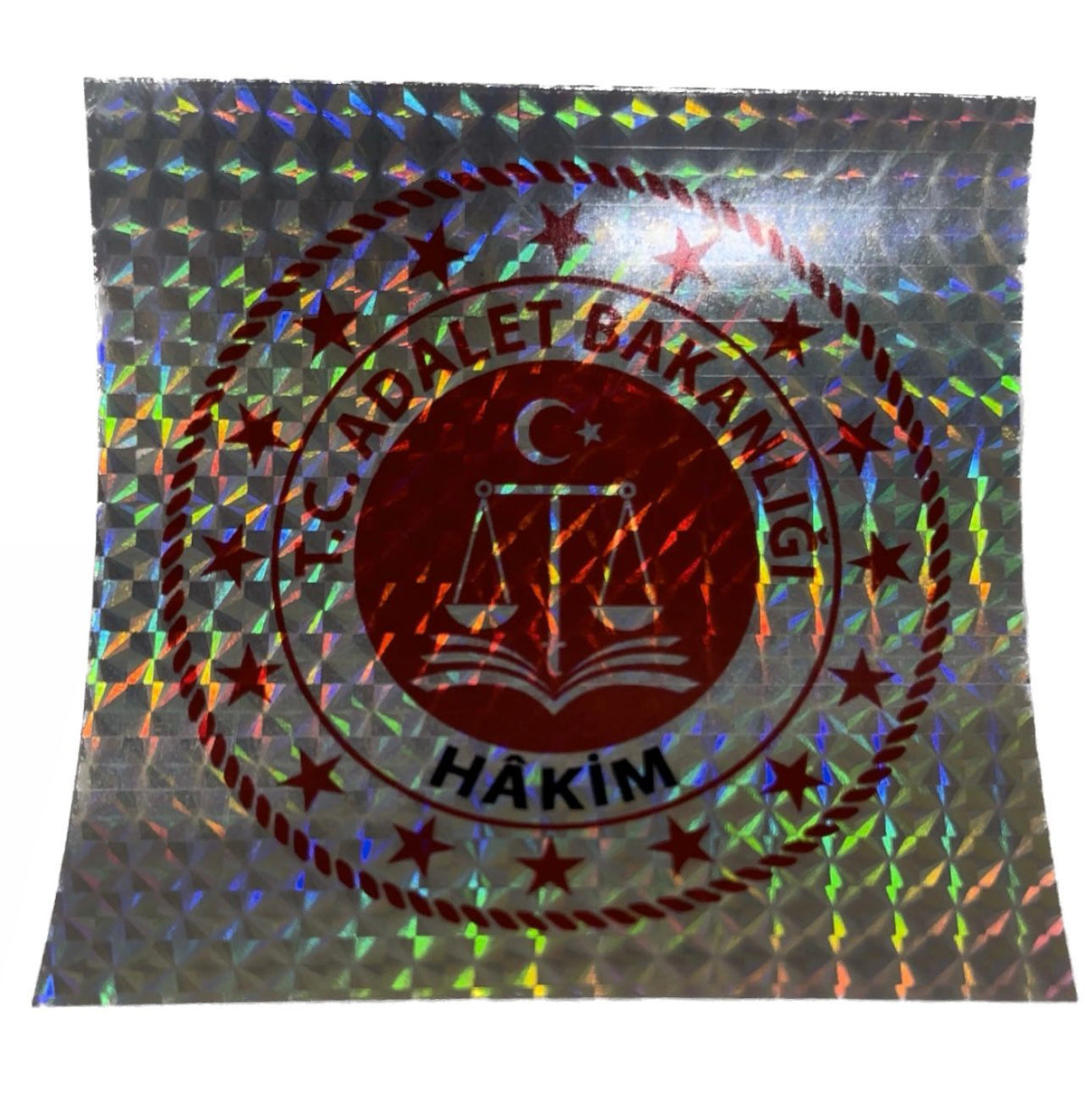 HOLOGRAMLI ADALET BAKANLIĞI HAKİM ARAÇ STICKER (YAPIŞTIRMA)