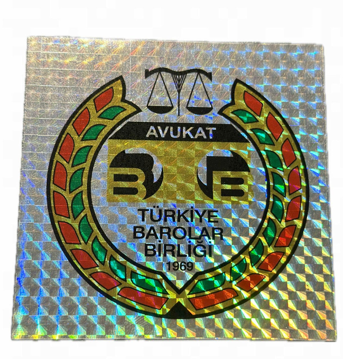 TÜRKİYE BAROLAR BİRLİĞİ AVUKAT ARAÇ STICKER (YAPIŞTIRMA)