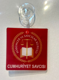 CUMHURİYET SAVCISI ARAÇ STICKER (VANTUZLU)