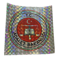 ADALET BAKANLIĞI ARAÇ STICKER HOLOGRAMLI (YAPIŞTIRMA)