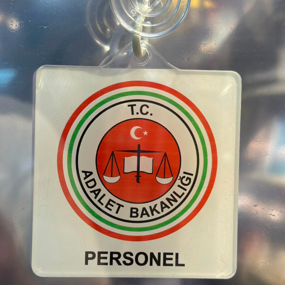 ADALET BAKANLIĞI PERSONEL ARAÇ SITCKER YEŞİL LOGO (VANTUZLU)